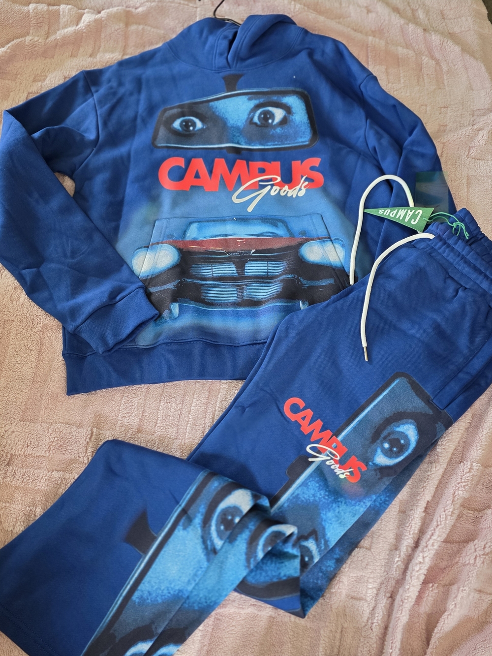 Campus Goods Rearview Horror hoodie and matching sweatpants set